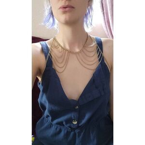 Multistrand Bodychain Shoulder Piece